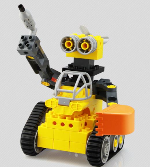 万格401 乐博士 瓦利履带机器人 益智积木儿童玩具