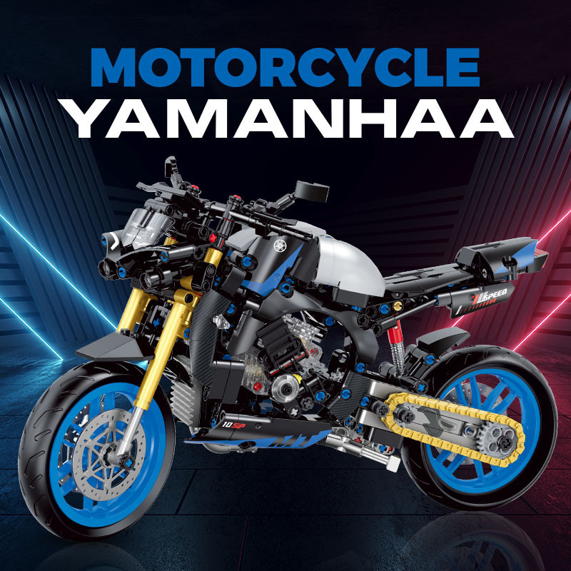 tarou yamada樣專用 雙高60509 科技系列yamaha 摩托車重型機車益智拼裝積木